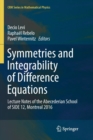Image for Symmetries and integrability of difference equations  : lecture notes of the Abecederian School of SIDE 12, Montreal 2016
