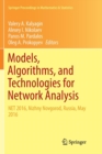 Image for Models, Algorithms, and Technologies for Network Analysis