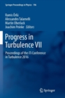 Image for Progress in turbulence VII  : proceedings of the ITI Cconference in Turbulence 2016