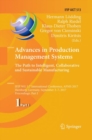 Image for Advances in Production Management Systems. The Path to Intelligent, Collaborative and Sustainable Manufacturing