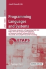 Image for Programming Languages and Systems : 27th European Symposium on Programming, ESOP 2018, Held as Part of the European Joint Conferences on Theory and Practice of Software, ETAPS 2018, Thessaloniki, Gree