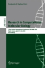 Image for Research in Computational Molecular Biology : 22nd Annual International Conference, RECOMB 2018, Paris, France, April 21-24, 2018, Proceedings