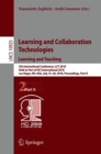 Image for Learning and Collaboration Technologies. Learning and Teaching
