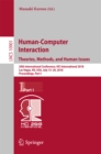 Image for Human-computer interaction: theories, methods, and human issues : 20th International Conference, HCI International 2018, Las Vegas, NV, USA, July 15-20, 2018, Proceedings.