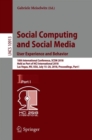 Image for Social Computing and Social Media. User Experience and Behavior