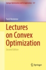 Image for Lectures on convex optimization