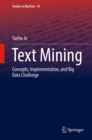 Image for Text mining: concepts, implementation, and big data challenge