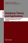 Image for Databases Theory and Applications : 29th Australasian Database Conference, ADC 2018, Gold Coast, QLD, Australia, May 24-27, 2018, Proceedings
