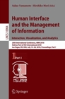 Image for Human Interface and the Management of Information. Interaction, Visualization, and Analytics