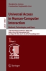 Image for Universal Access in Human-Computer Interaction. Methods, Technologies, and Users : 12th International Conference, UAHCI 2018, Held as Part of  HCI International 2018, Las Vegas, NV, USA, July 15-20, 2