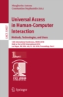 Image for Universal access in human-computer interaction.: methods, technologies, and users : 12th International Conference, UAHCI 2018, held as part of HCI International 2018, Las Vegas, NV, USA, July 15-20, 2018, Proceedings