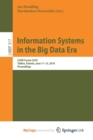 Image for Information Systems in the Big Data Era