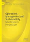 Image for Operations management and sustainability: new research perspectives