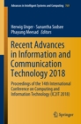 Image for Recent advances in information and communication technology 2018: proceedings of the 14th International Conference on Computing and Information Technology (IC2IT 2018) : volume 769