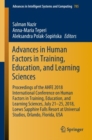 Image for Advances in Human Factors in Training, Education, and Learning Sciences : Proceedings of the AHFE 2018 International Conference on Human Factors in Training, Education, and Learning Sciences, July 21-