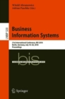 Image for Business information systems: 21st International Conference, BIS 2018, Berlin, Germany, July 18-20, 2018, proceedings : 320