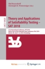 Image for Theory and Applications of Satisfiability Testing - SAT 2018