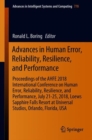 Image for Advances in Human Error, Reliability, Resilience, and Performance : Proceedings of the AHFE 2018 International Conference on Human Error, Reliability, Resilience, and Performance, July 21-25, 2018, Lo