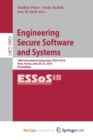 Image for Engineering Secure Software and Systems : 10th International Symposium, ESSoS 2018, Paris, France, June 26-27, 2018, Proceedings