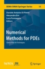Image for Numerical Methods for PDEs : State of the Art Techniques