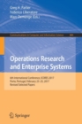 Image for Operations Research and Enterprise Systems