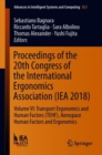 Image for Proceedings of the 20th Congress of the International Ergonomics Association (IEA 2018) : Volume VI: Transport Ergonomics and Human Factors (TEHF), Aerospace Human Factors and Ergonomics