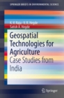 Image for Geospatial Technologies for Agriculture