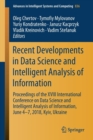 Image for Recent Developments in Data Science and Intelligent Analysis of Information