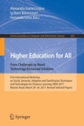 Image for Higher Education for All. From Challenges to Novel Technology-Enhanced Solutions