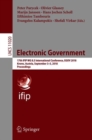 Image for Electronic government  : 17th IFIP WG 8.5 International Conference, EGOV 2018, Krems, Austria, September 3-5, 2018, proceedings