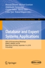 Image for Database and Expert Systems Applications: Dexa 2018 International Workshops, Bdmics, Biokdd, and Tir, Regensburg, Germany, September 3-6, 2018, Proceedings : 903