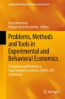 Image for Problems, Methods and Tools in Experimental and Behavioral Economics