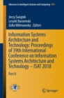 Image for Information Systems Architecture and Technology: Proceedings of 39th International Conference on Information Systems Architecture and Technology – ISAT 2018