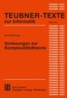 Image for Vorlesungen zur Komplexitatstheorie