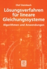 Image for Losungsverfahren fur lineare Gleichungssysteme: Algorithmen und Anwendungen