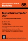 Image for Mensch &amp; Computer 2001: 1. Fachubergreifende Konferenz