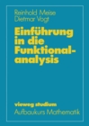 Image for Einfuhrung in die Funktionalanalysis