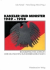 Image for Kanzler und Minister 1949 - 1998: Biografisches Lexikon der deutschen Bundesregierungen