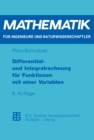 Image for Differential- Und Integralrechnung Fur Funktionen Mit Einer Variablen