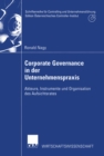 Image for Corporate Governance in Der Unternehmenspraxis: Akteure, Instrumente Und Organisation Des Aufsichtsrates