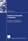 Image for Qualitat und Quantitat in Symbiose: Zur Theorie der Qualitat in der Produktions- und Kostentheorie