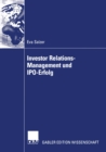 Image for Investor Relations-management Und Ipo-erfolg