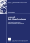 Image for Lernen mit Controllinginformationen: Empirische Untersuchung in deutschen Industrieunternehmen