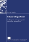 Image for Robuste Ratingverfahren: Zur Steigerung der Prognosequalitat quantitativer Ratingverfahren