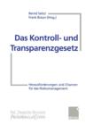 Image for Das Kontroll- und Transparenzgesetz