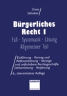Image for Burgerliches Recht I: Fall * Systematik * Losung Allgemeiner Teil