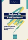 Image for Rechnen Fur Bankkaufleute: Mit Betriebsstatistik