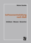 Image for Softwareentwicklung Nach Ma: Schatzen * Messen * Bewerten