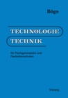 Image for Technologie/technik: Fur Fachgymnasien Und Fachoberschulen