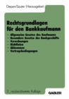Image for Rechtsgrundlagen Fur Den Bankkaufmann: #name?